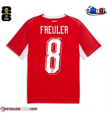 Švýcarsko Remo Freuler #8 Domácí Dres MS 2026 Krátkým Rukávem