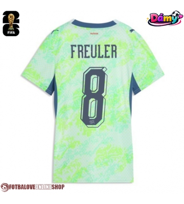 Švýcarsko Remo Freuler #8 Venkovní Dres pro Dámy MS 2026 Krátkým Rukávem