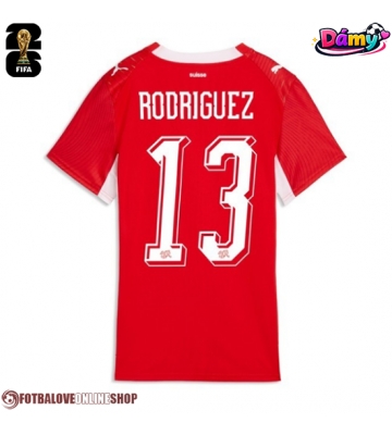 Švýcarsko Ricardo Rodriguez #13 Domácí Dres pro Dámy MS 2026 Krátkým Rukávem