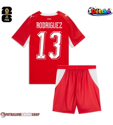 Švýcarsko Ricardo Rodriguez #13 Domácí dres komplet pro Děti MS 2026 Krátkým Rukávem (+ Krátké kalhoty)