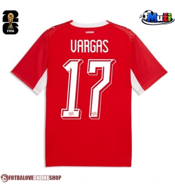 Švýcarsko Ruben Vargas #17 Domácí Dres MS 2026 Krátkým Rukávem
