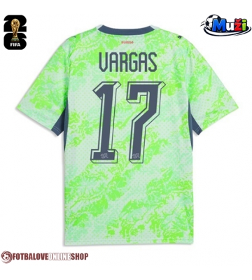 Švýcarsko Ruben Vargas #17 Venkovní Dres MS 2026 Krátkým Rukávem