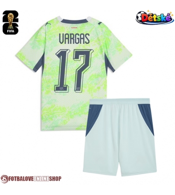 Švýcarsko Ruben Vargas #17 Venkovní dres komplet pro Děti MS 2026 Krátkým Rukávem (+ Krátké kalhoty)