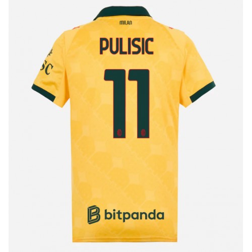 AC Milan Christian Pulisic #11 Alternativní Dres pro Dámy 2025-26 Krátkým Rukávem AC Milan Christian Pulisic #11 Alternativní Dres pro Dámy 2025-26 Krátkým Rukávem