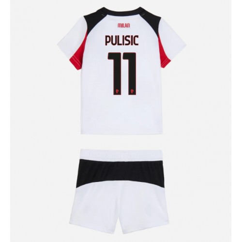 AC Milan Christian Pulisic #11 Venkovní dres komplet pro Děti 2025-26 Krátkým Rukávem (+ Krátké kalhoty) AC Milan Christian Pulisic #11 Venkovní dres komplet pro Děti 2025-26 Krátkým Rukávem (+ Krátké kalhoty)