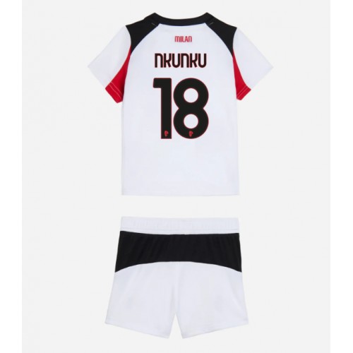 AC Milan Christopher Nkunku #18 Venkovní dres komplet pro Děti 2025-26 Krátkým Rukávem (+ Krátké kalhoty) AC Milan Christopher Nkunku #18 Venkovní dres komplet pro Děti 2025-26 Krátkým Rukávem (+ Krátké kalhoty)