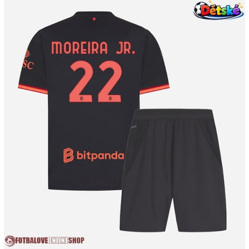 AC Milan Diego Moreira #22 Alternativní dres komplet pro Děti 2026-27 Krátkým Rukávem (+ Krátké kalhoty)