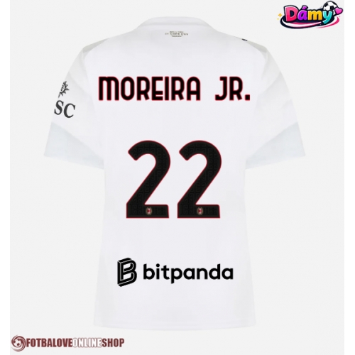 AC Milan Diego Moreira #22 Venkovní Dres pro Dámy 2026-27 Krátkým Rukávem