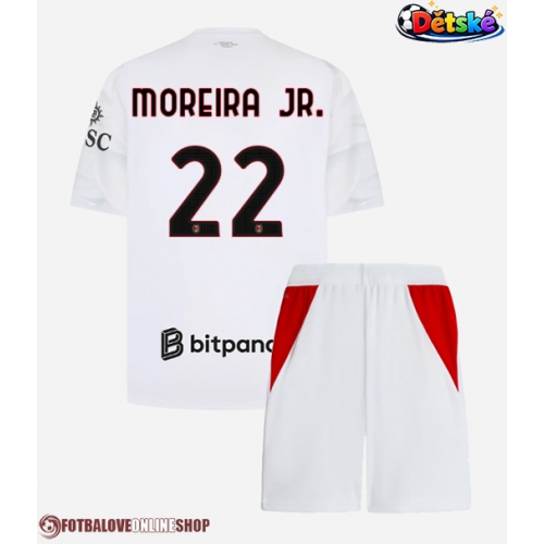 AC Milan Diego Moreira #22 Venkovní dres komplet pro Děti 2026-27 Krátkým Rukávem (+ Krátké kalhoty)