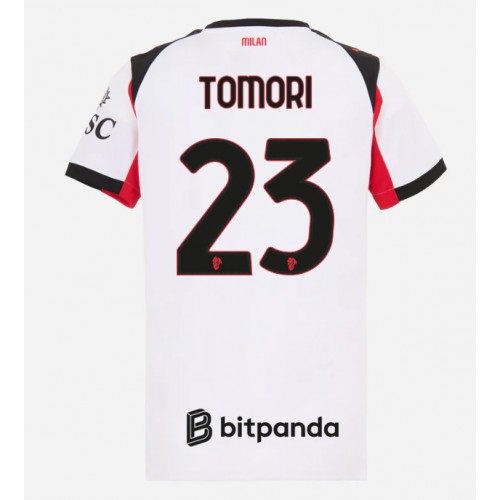 AC Milan Fikayo Tomori #23 Venkovní Dres pro Dámy 2025-26 Krátkým Rukávem AC Milan Fikayo Tomori #23 Venkovní Dres pro Dámy 2025-26 Krátkým Rukávem