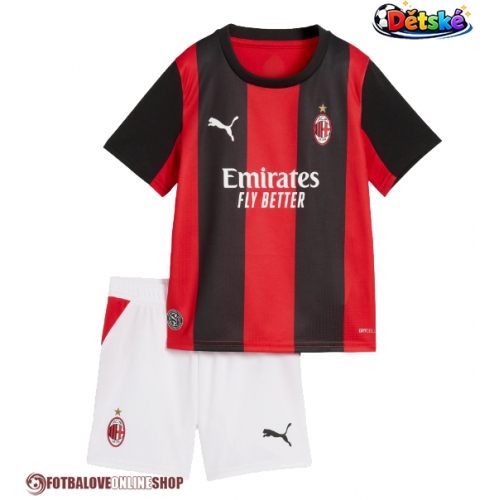 AC Milan Koni De Winter #5 Domácí dres komplet pro Děti 2026-27 Krátkým Rukávem (+ Krátké kalhoty)