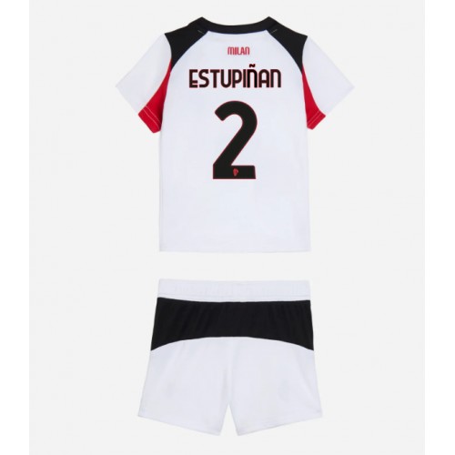 AC Milan Pervis Estupinan #2 Venkovní dres komplet pro Děti 2025-26 Krátkým Rukávem (+ Krátké kalhoty) AC Milan Pervis Estupinan #2 Venkovní dres komplet pro Děti 2025-26 Krátkým Rukávem (+ Krátké kalhoty)