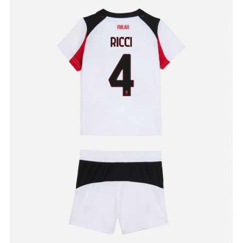 AC Milan Samuele Ricci #4 Venkovní dres komplet pro Děti 2025-26 Krátkým Rukávem (+ Krátké kalhoty) AC Milan Samuele Ricci #4 Venkovní dres komplet pro Děti 2025-26 Krátkým Rukávem (+ Krátké kalhoty)
