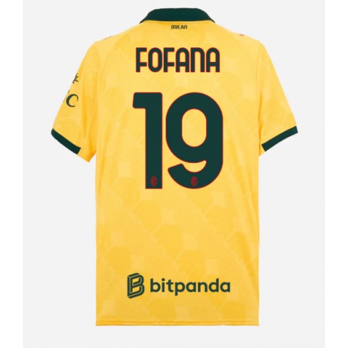 AC Milan Youssouf Fofana #19 Alternativní Dres 2025-26 Krátkým Rukávem AC Milan Youssouf Fofana #19 Alternativní Dres 2025-26 Krátkým Rukávem