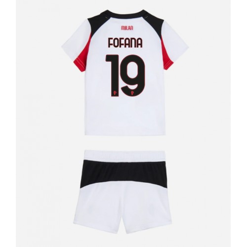 AC Milan Youssouf Fofana #19 Venkovní dres komplet pro Děti 2025-26 Krátkým Rukávem (+ Krátké kalhoty) AC Milan Youssouf Fofana #19 Venkovní dres komplet pro Děti 2025-26 Krátkým Rukávem (+ Krátké kalhoty)