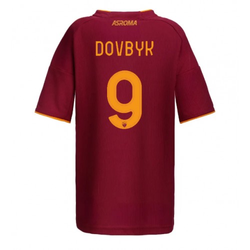 AS Roma Artem Dovbyk #9 Domácí Dres pro Dámy 2025-26 Krátkým Rukávem AS Roma Artem Dovbyk #9 Domácí Dres pro Dámy 2025-26 Krátkým Rukávem