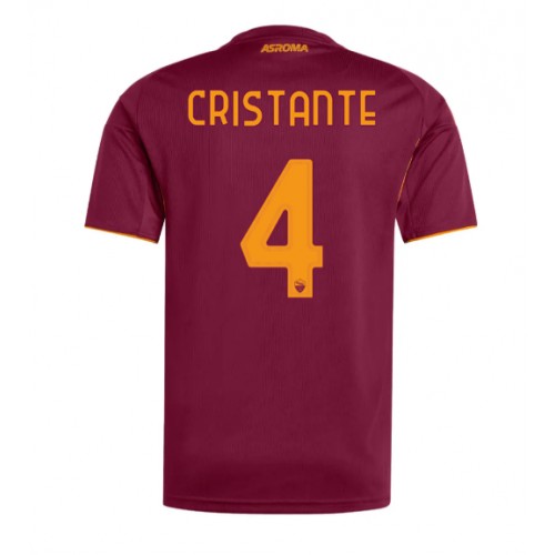 AS Roma Bryan Cristante #4 Domácí Dres 2025-26 Krátkým Rukávem AS Roma Bryan Cristante #4 Domácí Dres 2025-26 Krátkým Rukávem