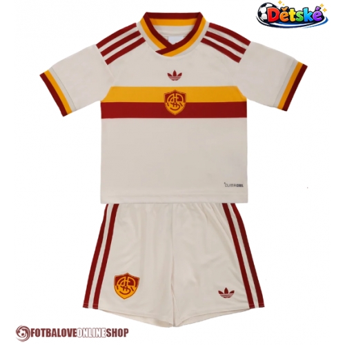 AS Roma Evan Ndicka #5 Venkovní dres komplet pro Děti 2026-27 Krátkým Rukávem (+ Krátké kalhoty)