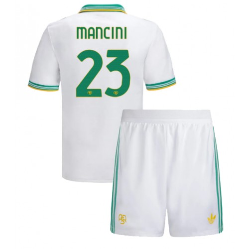 AS Roma Gianluca Mancini #23 Alternativní dres komplet pro Děti 2025-26 Krátkým Rukávem (+ Krátké kalhoty)