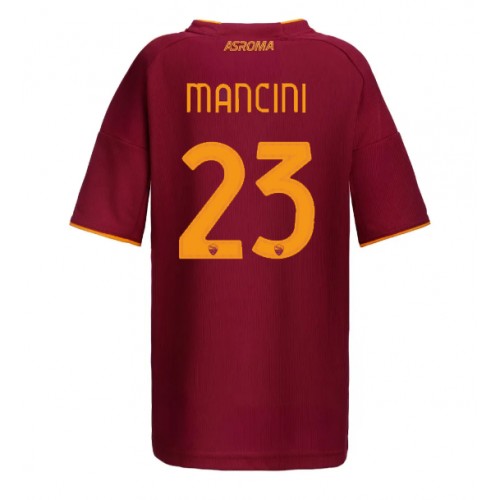 AS Roma Gianluca Mancini #23 Domácí Dres pro Dámy 2025-26 Krátkým Rukávem AS Roma Gianluca Mancini #23 Domácí Dres pro Dámy 2025-26 Krátkým Rukávem