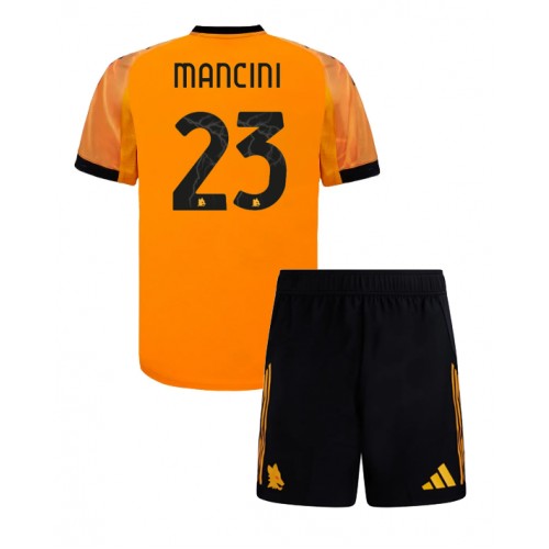 AS Roma Gianluca Mancini #23 Venkovní dres komplet pro Děti 2025-26 Krátkým Rukávem (+ Krátké kalhoty) AS Roma Gianluca Mancini #23 Venkovní dres komplet pro Děti 2025-26 Krátkým Rukávem (+ Krátké kalhoty)
