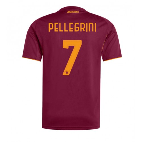 AS Roma Lorenzo Pellegrini #7 Domácí Dres 2025-26 Krátkým Rukávem AS Roma Lorenzo Pellegrini #7 Domácí Dres 2025-26 Krátkým Rukávem