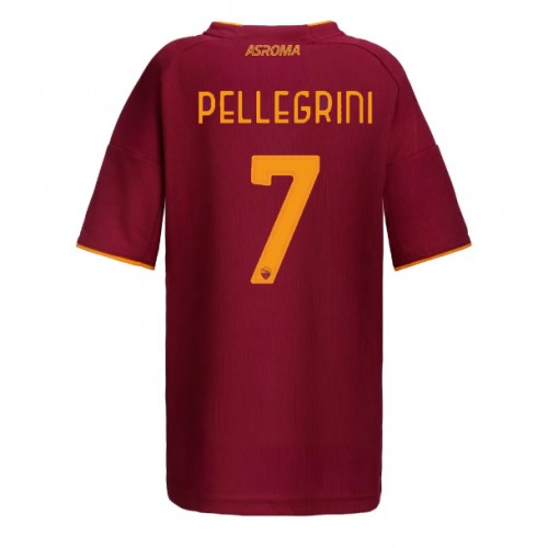 AS Roma Lorenzo Pellegrini #7 Domácí Dres pro Dámy 2025-26 Krátkým Rukávem