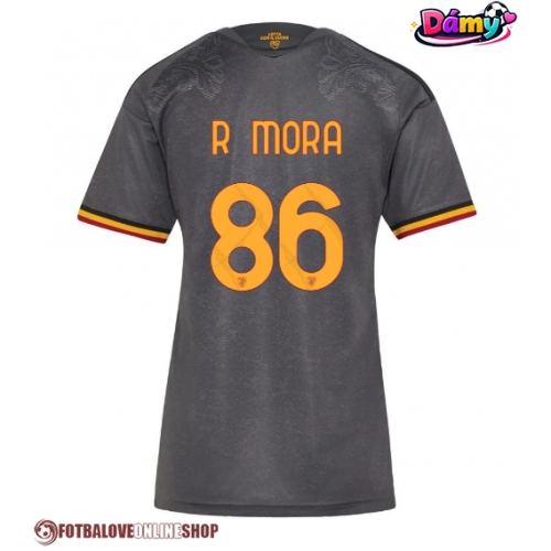 AS Roma Rodrigo Mora #86 Alternativní Dres pro Dámy 2026-27 Krátkým Rukávem