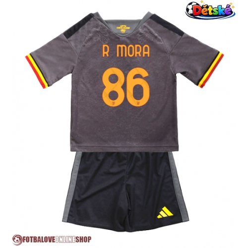 AS Roma Rodrigo Mora #86 Alternativní dres komplet pro Děti 2026-27 Krátkým Rukávem (+ Krátké kalhoty)
