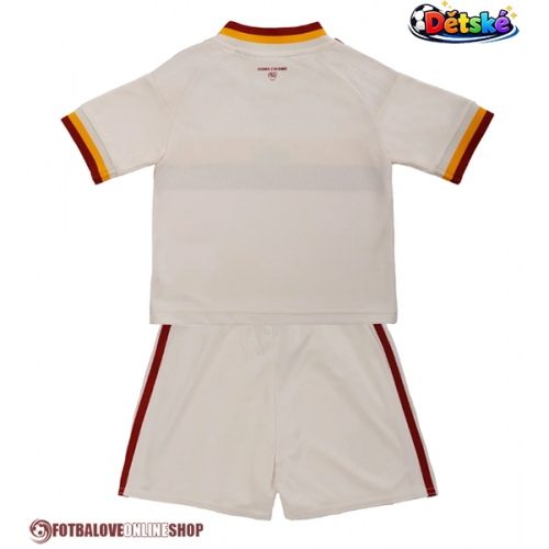 AS Roma Venkovní dres komplet pro Děti 2026-27 Krátkým Rukávem (+ Krátké kalhoty)