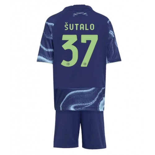 Ajax Josip Sutalo #37 Venkovní dres komplet pro Děti 2025-26 Krátkým Rukávem (+ Krátké kalhoty)