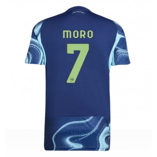 Ajax Raul Moro #7 Venkovní Dres 2025-26 Krátkým Rukávem Ajax Raul Moro #7 Venkovní Dres 2025-26 Krátkým Rukávem