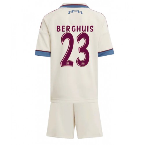 Ajax Steven Berghuis #23 Alternativní dres komplet pro Děti 2025-26 Krátkým Rukávem (+ Krátké kalhoty)