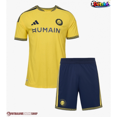 Al-Nassr Cristiano Ronaldo #7 Domácí dres komplet pro Děti 2026-27 Krátkým Rukávem (+ Krátké kalhoty)