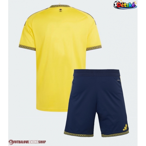 Al-Nassr Domácí dres komplet pro Děti 2026-27 Krátkým Rukávem (+ Krátké kalhoty)