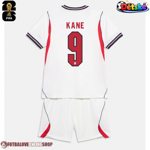 Anglie Harry Kane #9 Domácí dres komplet pro Děti MS 2026 Krátkým Rukávem (+ Krátké kalhoty)