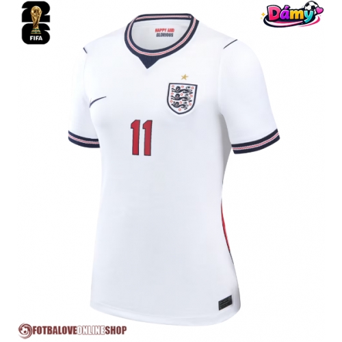 Anglie Marcus Rashford #11 Domácí Dres pro Dámy MS 2026 Krátkým Rukávem