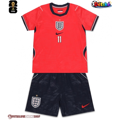 Anglie Marcus Rashford #11 Venkovní dres komplet pro Děti MS 2026 Krátkým Rukávem (+ Krátké kalhoty)