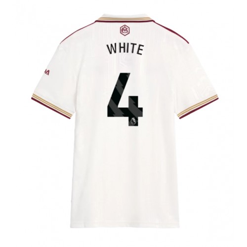 Arsenal Ben White #4 Alternativní Dres pro Dámy 2025-26 Krátkým Rukávem Arsenal Ben White #4 Alternativní Dres pro Dámy 2025-26 Krátkým Rukávem