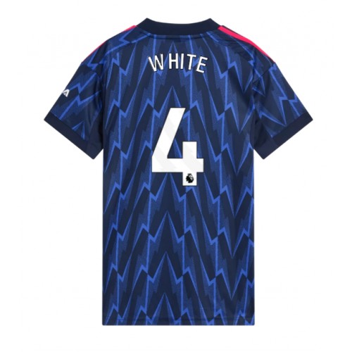 Arsenal Ben White #4 Venkovní Dres pro Dámy 2025-26 Krátkým Rukávem Arsenal Ben White #4 Venkovní Dres pro Dámy 2025-26 Krátkým Rukávem