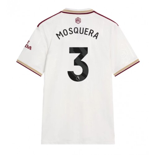 Arsenal Cristhian Mosquera #3 Alternativní Dres 2025-26 Krátkým Rukávem Arsenal Cristhian Mosquera #3 Alternativní Dres 2025-26 Krátkým Rukávem