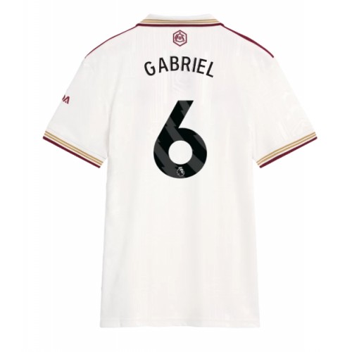 Arsenal Gabriel Magalhaes #6 Alternativní Dres pro Dámy 2025-26 Krátkým Rukávem Arsenal Gabriel Magalhaes #6 Alternativní Dres pro Dámy 2025-26 Krátkým Rukávem