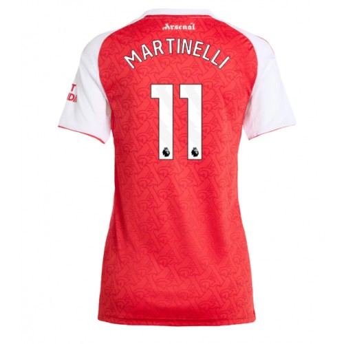 Arsenal Gabriel Martinelli #11 Domácí Dres pro Dámy 2025-26 Krátkým Rukávem Arsenal Gabriel Martinelli #11 Domácí Dres pro Dámy 2025-26 Krátkým Rukávem