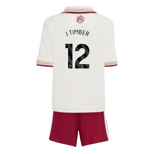 Arsenal Jurrien Timber #12 Alternativní dres komplet pro Děti 2025-26 Krátkým Rukávem (+ Krátké kalhoty)