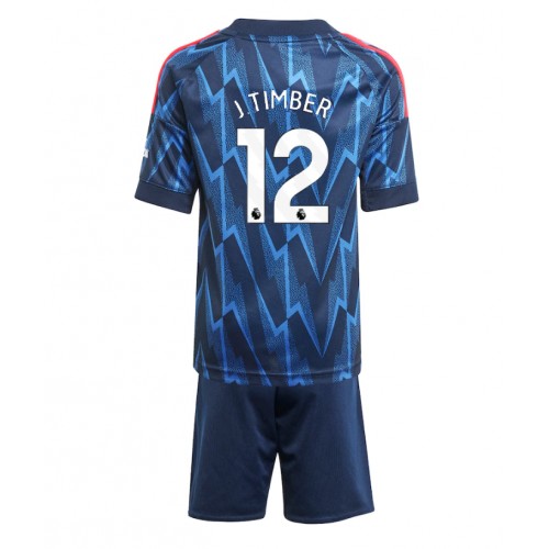 Arsenal Jurrien Timber #12 Venkovní dres komplet pro Děti 2025-26 Krátkým Rukávem (+ Krátké kalhoty) Arsenal Jurrien Timber #12 Venkovní dres komplet pro Děti 2025-26 Krátkým Rukávem (+ Krátké kalhoty)