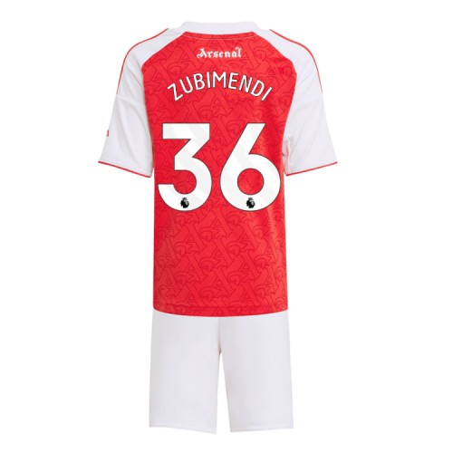 Arsenal Martin Zubimendi #36 Domácí dres komplet pro Děti 2025-26 Krátkým Rukávem (+ Krátké kalhoty) Arsenal Martin Zubimendi #36 Domácí dres komplet pro Děti 2025-26 Krátkým Rukávem (+ Krátké kalhoty)