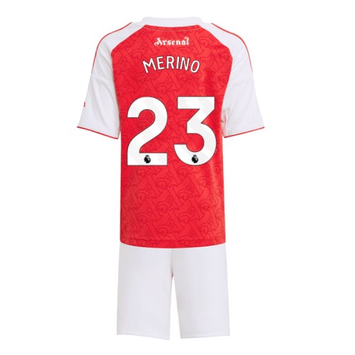Arsenal Mikel Merino #23 Domácí dres komplet pro Děti 2025-26 Krátkým Rukávem (+ Krátké kalhoty) Arsenal Mikel Merino #23 Domácí dres komplet pro Děti 2025-26 Krátkým Rukávem (+ Krátké kalhoty)