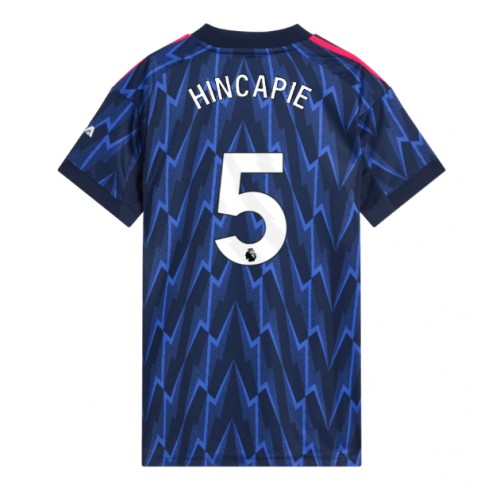 Arsenal Piero Hincapie #5 Venkovní Dres pro Dámy 2025-26 Krátkým Rukávem Arsenal Piero Hincapie #5 Venkovní Dres pro Dámy 2025-26 Krátkým Rukávem