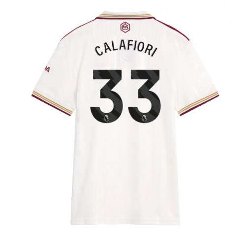 Arsenal Riccardo Calafiori #33 Alternativní Dres pro Dámy 2025-26 Krátkým Rukávem Arsenal Riccardo Calafiori #33 Alternativní Dres pro Dámy 2025-26 Krátkým Rukávem