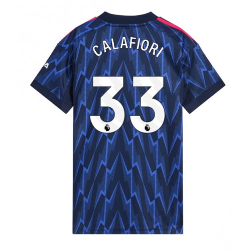 Arsenal Riccardo Calafiori #33 Venkovní Dres pro Dámy 2025-26 Krátkým Rukávem Arsenal Riccardo Calafiori #33 Venkovní Dres pro Dámy 2025-26 Krátkým Rukávem